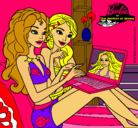 Dibujo Barbie chateando pintado por taysha