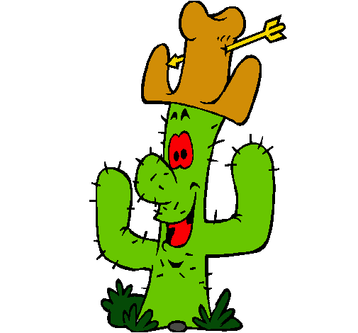 Cactus con sombrero