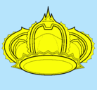Dibujo Corona real pintado por cheril