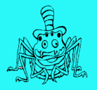 Dibujo Araña con sombrero pintado por juggg