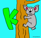 Dibujo Koala pintado por chiara
