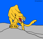 Dibujo Tigre con afilados colmillos pintado por michelle05