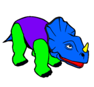 Dibujo Triceratops II pintado por racoeductic