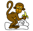 Dibujo Mono pintado por periquin
