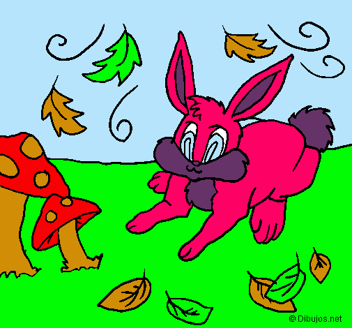 Dibujo Conejo pintado por mariagilmenacho