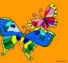 Dibujo Mariposas pintado por francia710