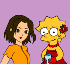 Dibujo Sakura y Lisa pintado por MartitaDogs