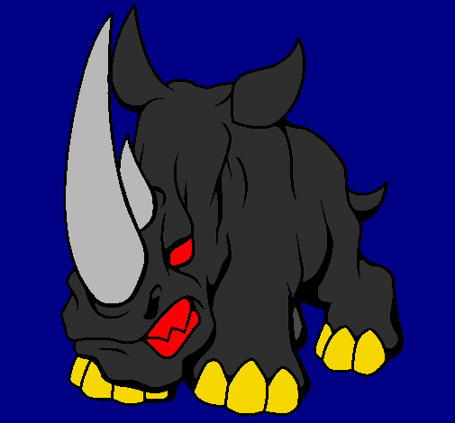 Dibujo Rinoceronte II pintado por steven
