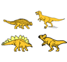 Dibujo Dinosaurios de tierra pintado por BAUTI