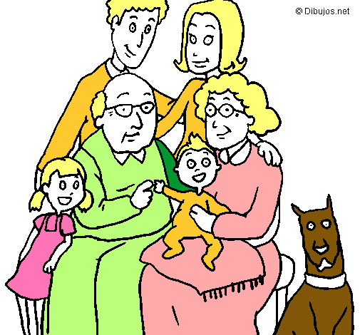 Dibujo Familia pintado por perri