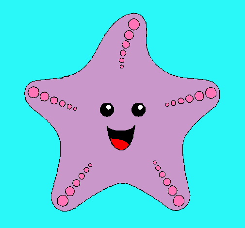 Dibujo Estrella de mar pintado por lizbeth