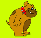 Dibujo Bulldog inglés pintado por alejandrocoreia