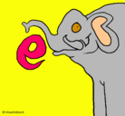 Dibujo Elefante pintado por luana
