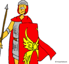 Dibujo Soldado romano II pintado por joxee