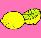 Dibujo limón pintado por anaisdiaz