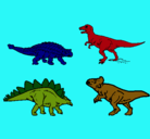 Dibujo Dinosaurios de tierra pintado por nicolax