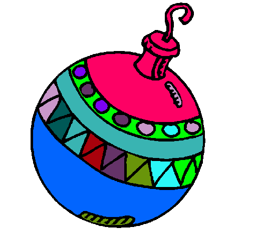 Dibujo Bola de navidad pintado por Monse