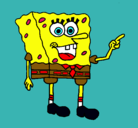 Dibujo Bob Esponja pintado por giovanna