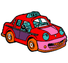 Dibujo Herbie Taxista pintado por vid