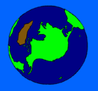 Dibujo Planeta Tierra pintado por bnscjjncvfjvjkf