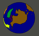Dibujo Planeta Tierra pintado por gaizka