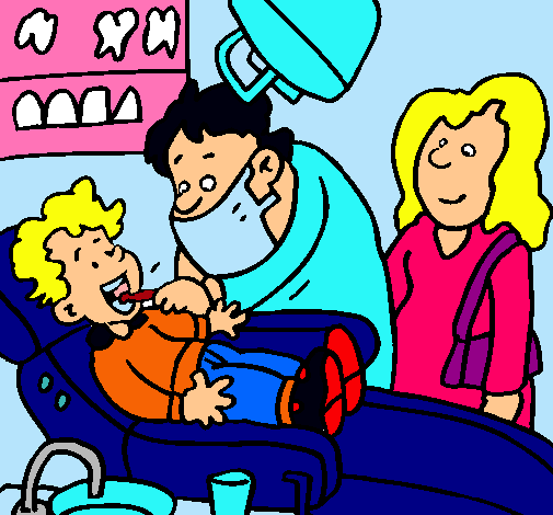 Niño en el dentista