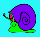 Dibujo Caracol  pintado por evelin