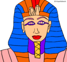 Dibujo Tutankamon pintado por guada