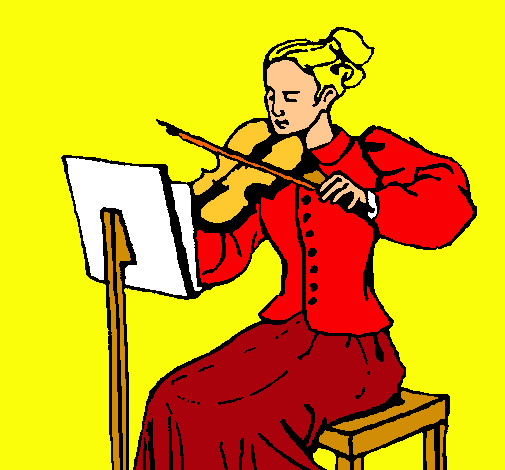 Dama violinista