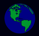 Dibujo Planeta Tierra pintado por Peperoni