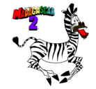 Dibujo Madagascar 2 Marty pintado por leiritawapitaxd