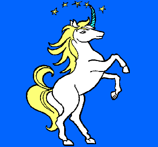 Dibujo Unicornio pintado por lolaaaaa