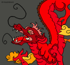 Dibujo Dragón japonés pintado por ttttg