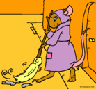 Dibujo La ratita presumida 1 pintado por yesimar