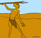 Dibujo Cazador africano II pintado por joseangel