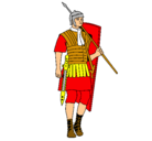 Dibujo Soldado romano pintado por joseangel