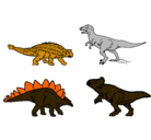 Dibujo Dinosaurios de tierra pintado por abishai