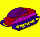 Dibujo Nave tanque pintado por chapas