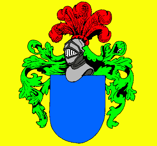 Escudo de armas y casco