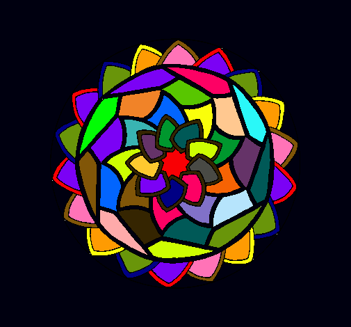 Dibujo Mandala 1 pintado por jose1