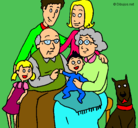 Dibujo Familia pintado por chido73