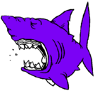 Dibujo Tiburón pintado por jhossua