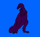 Dibujo Tiranosaurios rex pintado por dinosaurquin