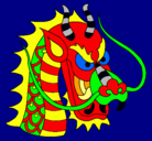 Dibujo Cabeza de dragón pintado por kevinito13