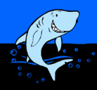 Dibujo Tiburón pintado por Tiburonsaurio