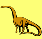Dibujo Mamenquisaurio pintado por efren