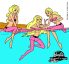Dibujo Barbie y sus amigas pintado por lolaaaaa