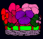 Dibujo Cesta de flores 12 pintado por amalia