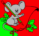 Dibujo Ratón con lapiz y papel pintado por raton