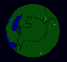Dibujo Planeta Tierra pintado por FDNHCFVBOIUFGKL